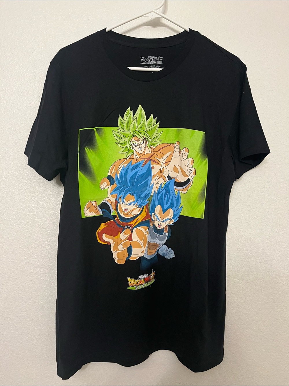 Dragon Ball Super Broly Graphic Tee Goku Vegeta Shirt Size Large